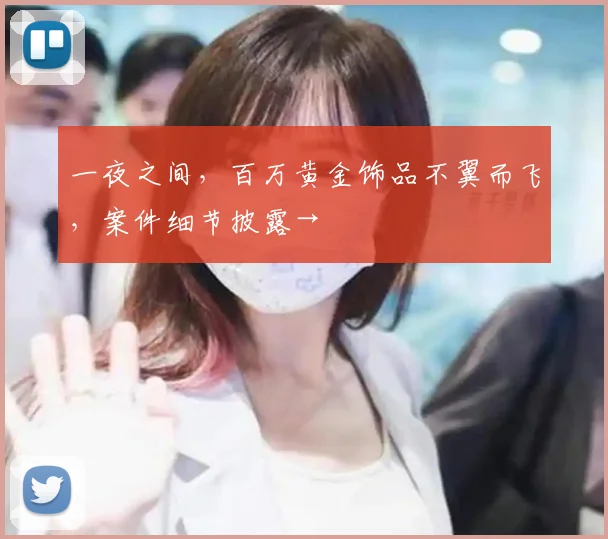 一夜之间，百万黄金饰品不翼而飞，案件细节披露→