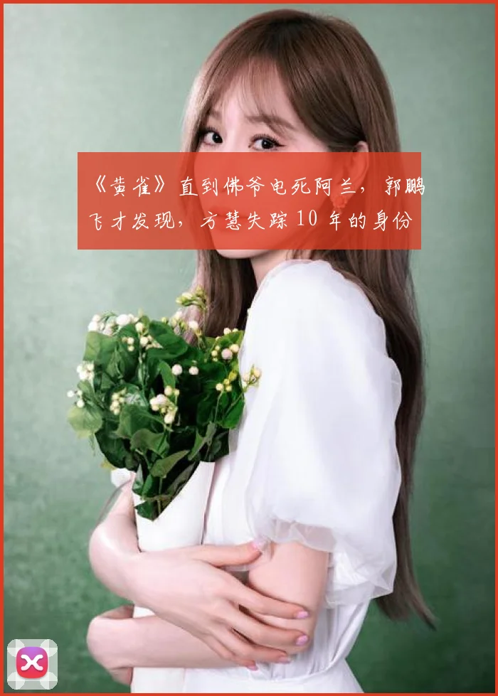 《黄雀》直到佛爷电死阿兰，郭鹏飞才发现，方慧失踪 10 年的身份！